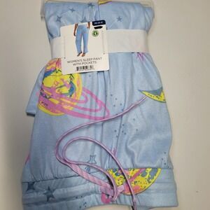 NWT Briefly Stated Womens Sleep Pant Bright Galaxy Blue XS 0-2 Pockets UZ03900BG